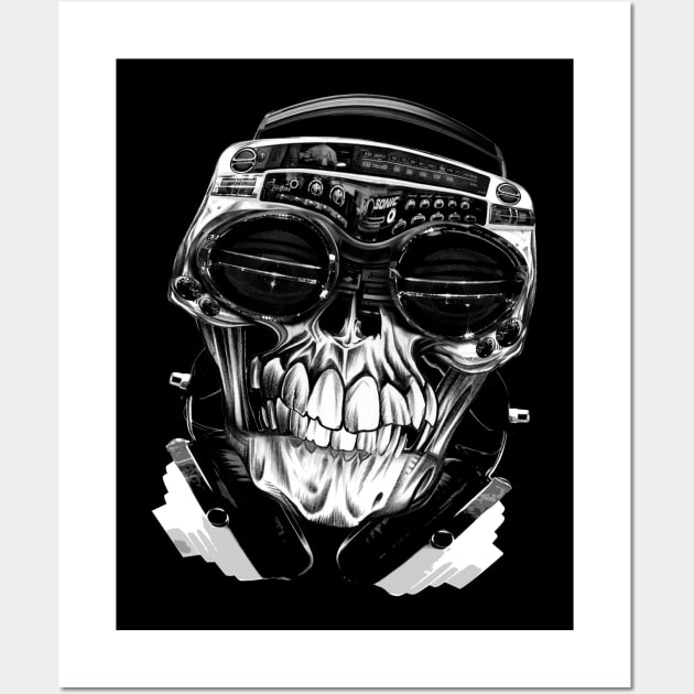 Skull Stereo Wall Art by Buy Custom Things